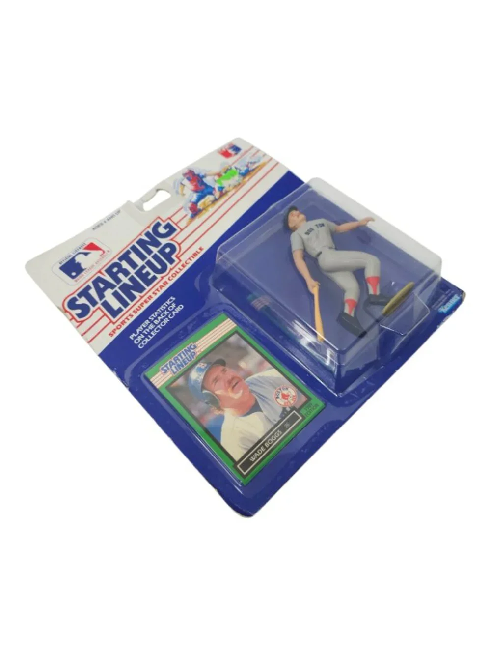 1989 Kenner Starting Lineup Wade Boggs Boston Red Sox Action Figure Card NOC